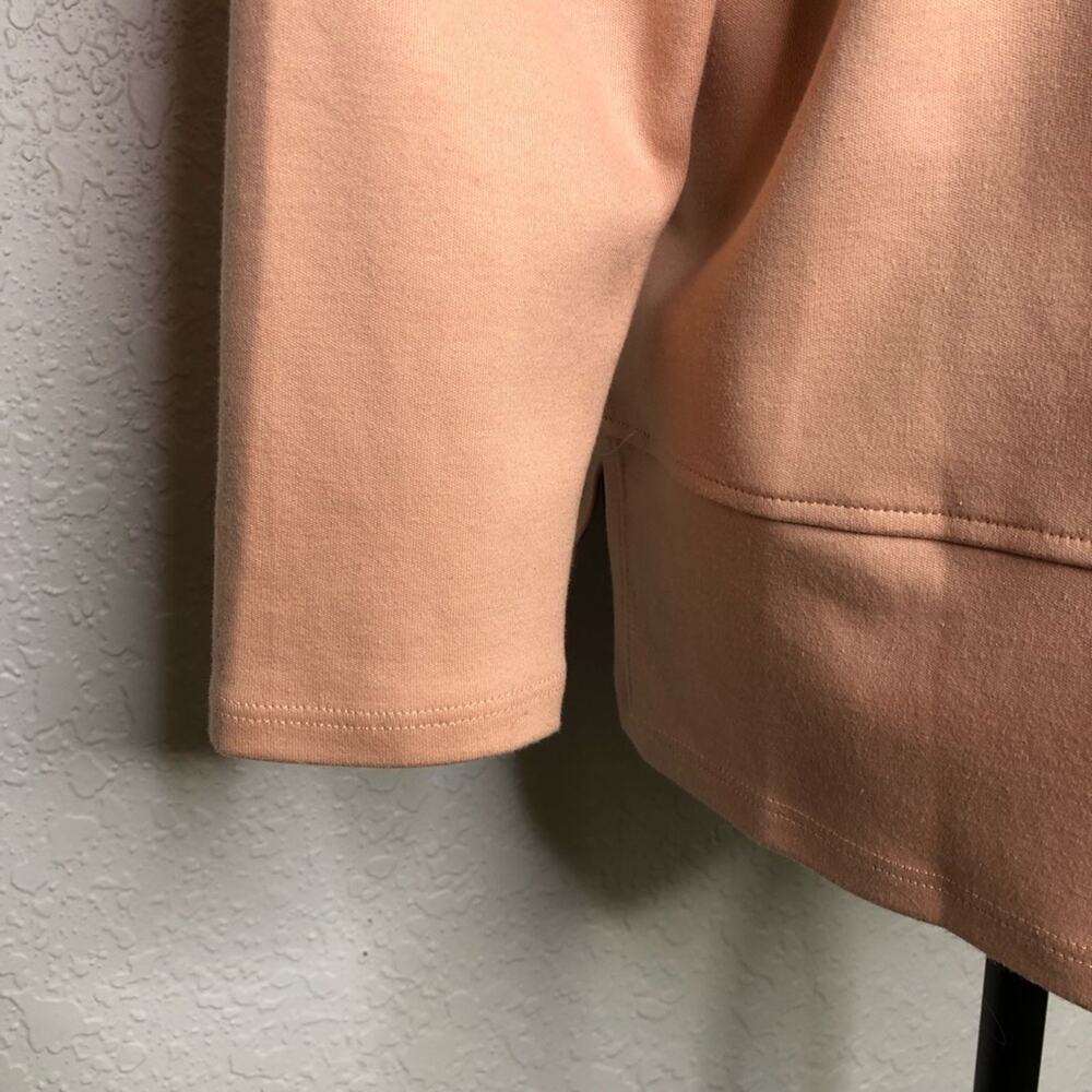 Eileen Fisher light orange apricot sweatshirt knit top size Petite Medium PM - Picture 13 of 15